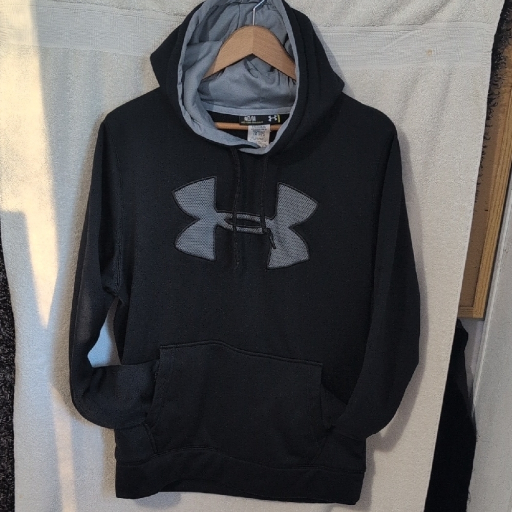 Under Armour Black and Gray Men's Hoodie